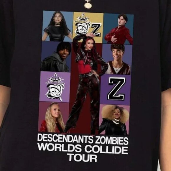 Descendants Zombies Worlds Collide Tour Shirt, Summer Music Festival 2025 Tee 24 - Picture 2 of 6